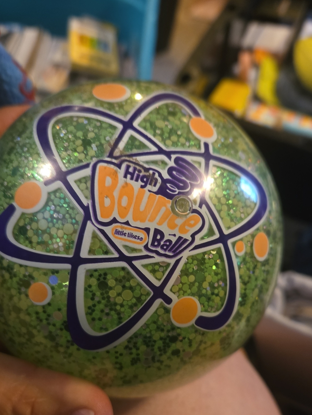 High Bounce Ball - Green Glitter 410